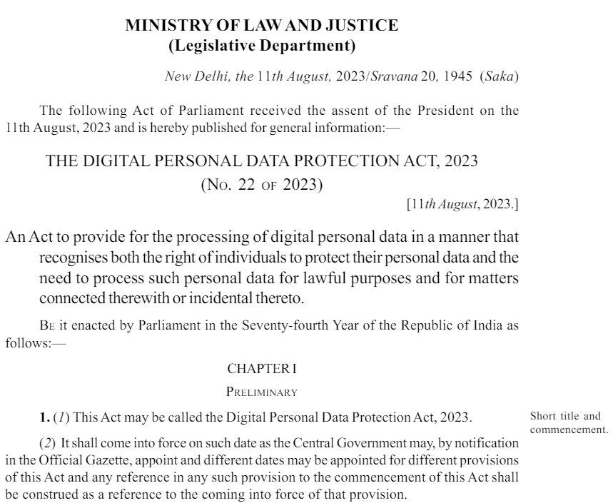 photo: Digital Personal Data Protection Act 2023